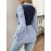 Striped Print Color Block Splicing Blouse, Elegant Long Sleeve Single Breasted Blouse For Spring & Fall, Women's Clothing