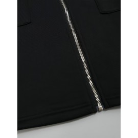 Women'S Oversized Sport Hooded Zip-Up Jacket