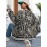 Women'S Snake Print Baseball Jacket Hoodie - Golden Reptile Scale Pattern, Long Sleeve Crewneck Winter Warmth, Regular Fit with Piping Trim & Medium-Stretch Fabric, Casual Outerwear for Everyday & Themed Events, Fall/Winter Layering Piece with Funct