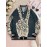 Women'S Plus Size Retro 70s Hippie Style Jacket - Faith Love Joy Unity & Peace Signs 3D Print, Machine Washable Winter Warm Coat with Stand Collar