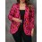 Plus Size, One Piece Autumn/Winter Plus Size Color Block Women's Leopard Print Lapel Long Sleeve Button Front Casual Fashion Coat