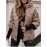 Women's Winter Warm Full-Zip Hooded Jacket - Loose Fit Long-Sleeve Zip-Up Coat with Pockets, Casual Outerwear for Cold Weather, Machine Washable Layering Piece for Jeans & Dresses (Solid Color)